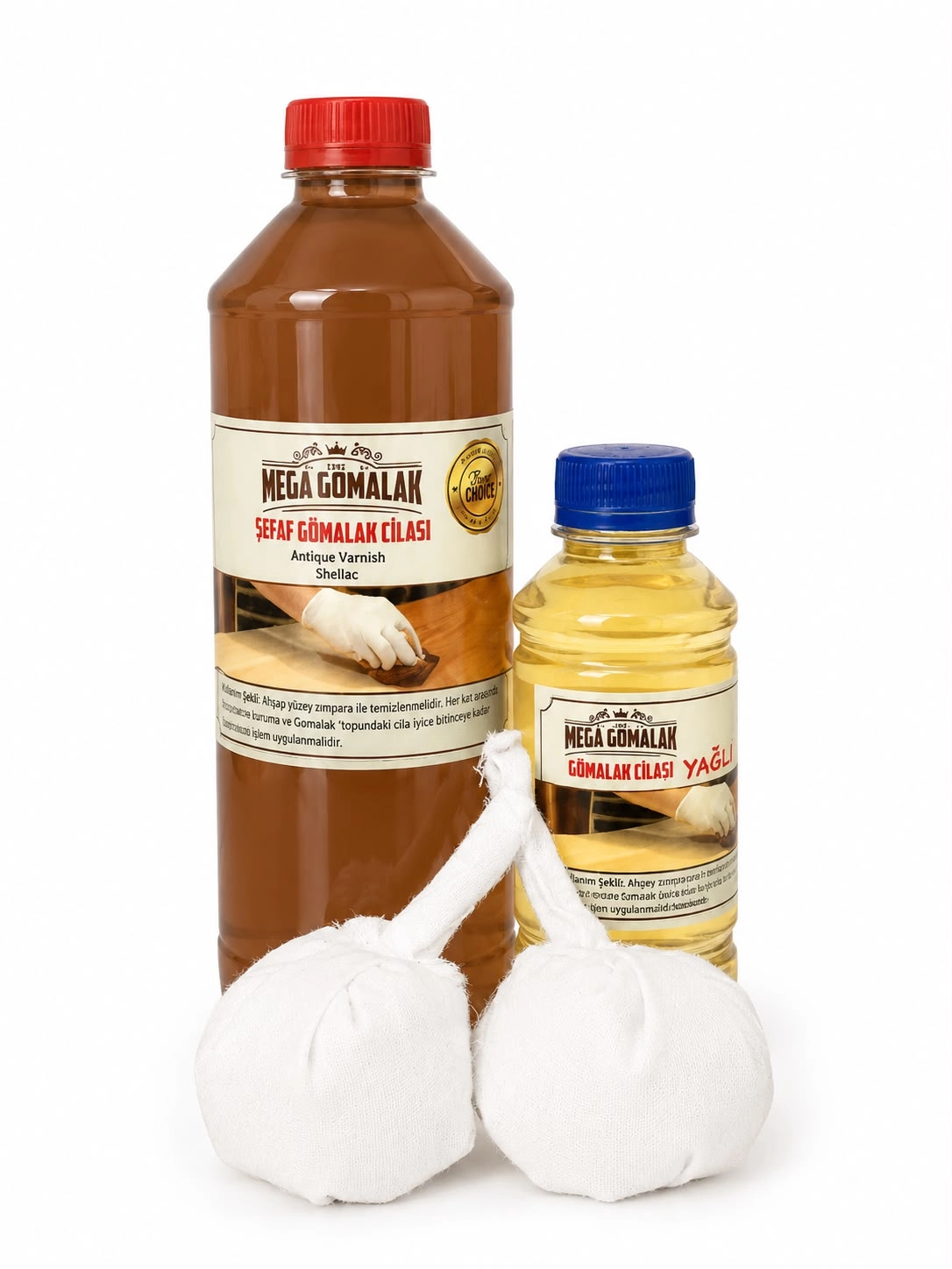 Ceviz Gomalak 1 Litre + 250ml Cila Yağı + 2 adet Sürme Topu
