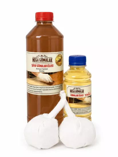 Ceviz Gomalak 1 Litre + 250ml Cila Yağı + 2 adet Sürme Topu